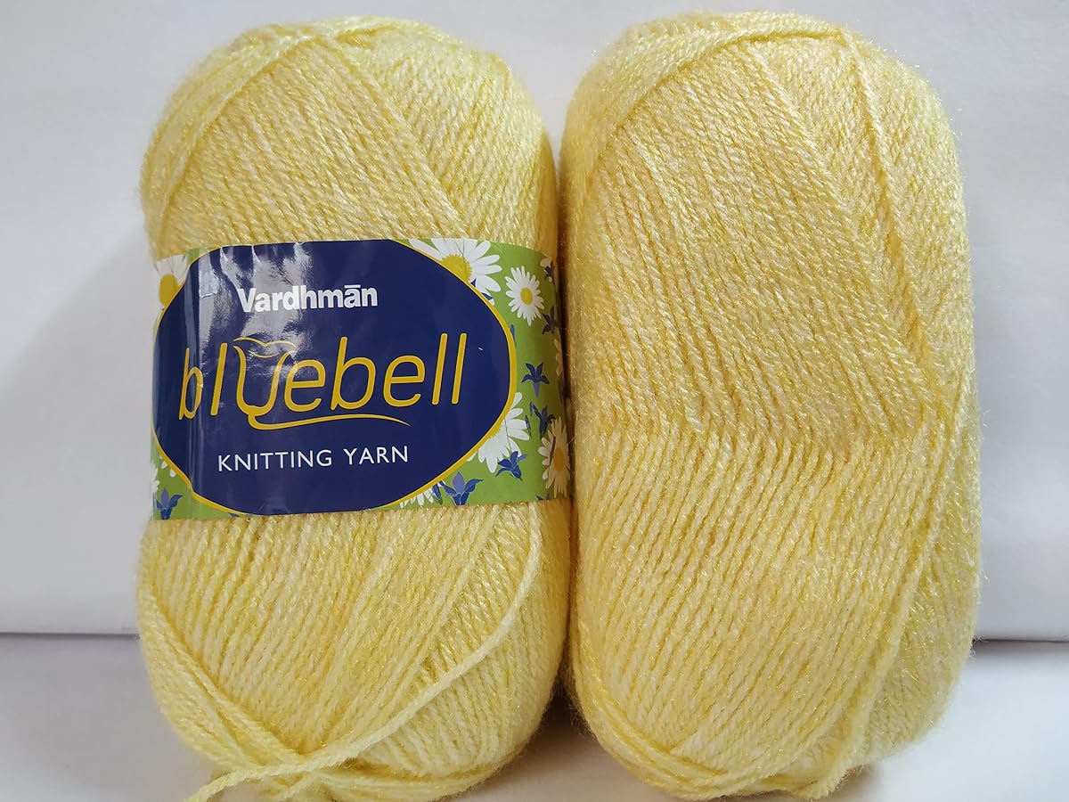 Vardhman Bluebell Yarn Knitting Wool Ball, Pure White Colour Ball (200 Grams).