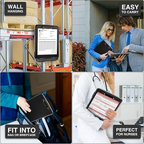 Vista 101 de Sooez Portapapeles con almacenamiento, tableros de clip de alta capacidad de 8.5 x 11 pulgadas con almacenamiento, carpeta de portapapeles de Rosa