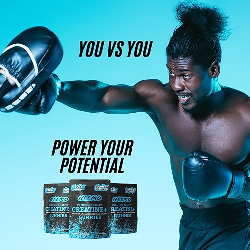 Miniatura 5 de NEEMO Gomitas de monohidrato de creatina micronizada para hombres y mujeres, creatina más taurina, vitamina B12, alfa GPC y betaína - Gomitas de