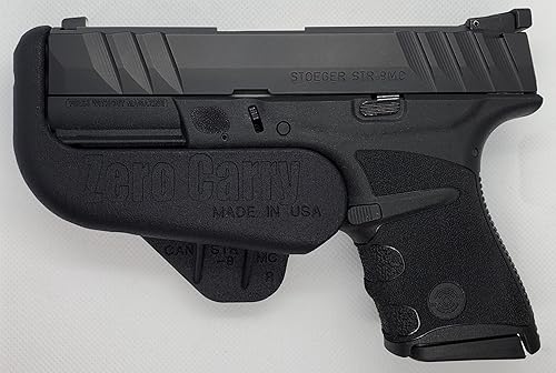 Se adapta a STOEGER STR-9MC Zero Carry Elite IWB Holster 4 de transporte oculto. Delgado como tu pistola. Invisible, cómodo y seguro. Retención