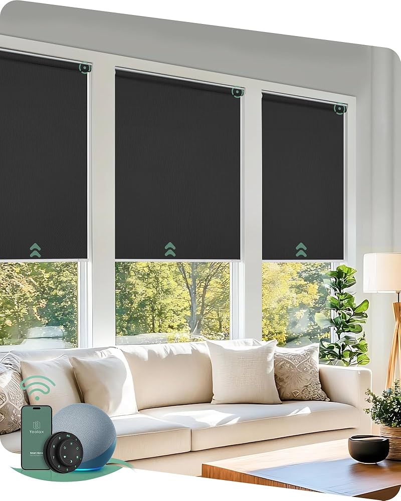 Amazon.com: Yoolax Motorized Blinds with Remote, Blackout Smart