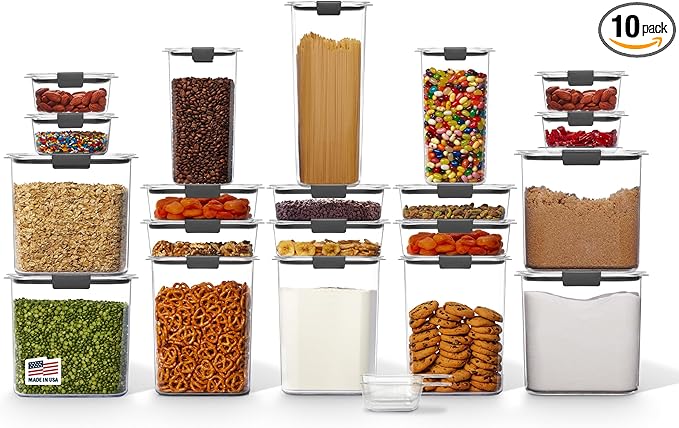 Rubbermaid Brilliance BPA-Free Airtight Food Storage Containers