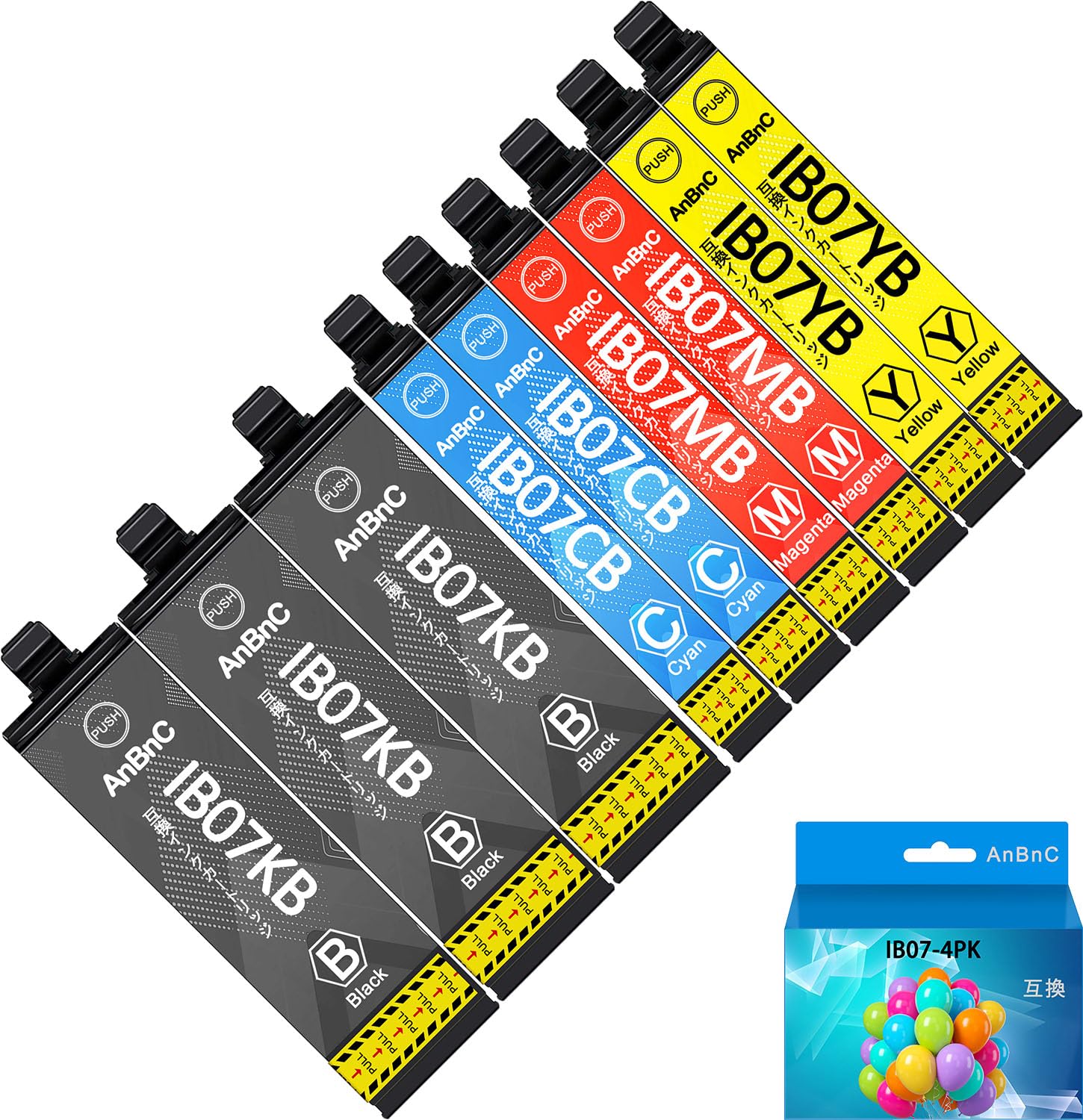 Amazon.co.jp: IB07CL4B 9色パック IB07KB*3 IB07CB*2 IB07MB*2 IB07YB
