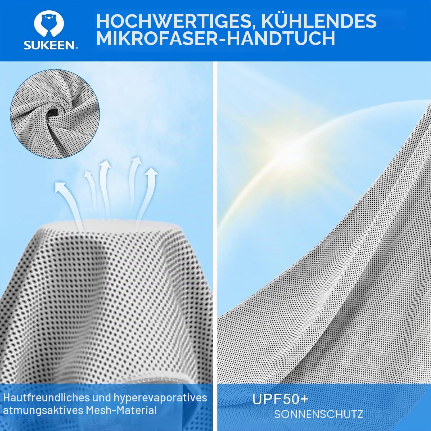 Kühltuch Set, kühlendes Handtuch Kühltücher Hals, Handtuch kühlend, Cooling Towel, Kühltücher Sport, Kühlendes Tuch, Eishandtücher für Wandern, Laufen, Tennis, Reisen,