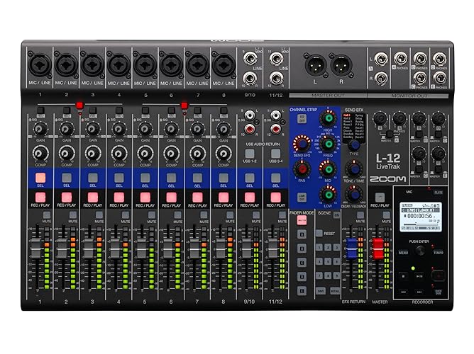Zoom L-12 -Channel Mixer - Powered - Mixer & Recorder