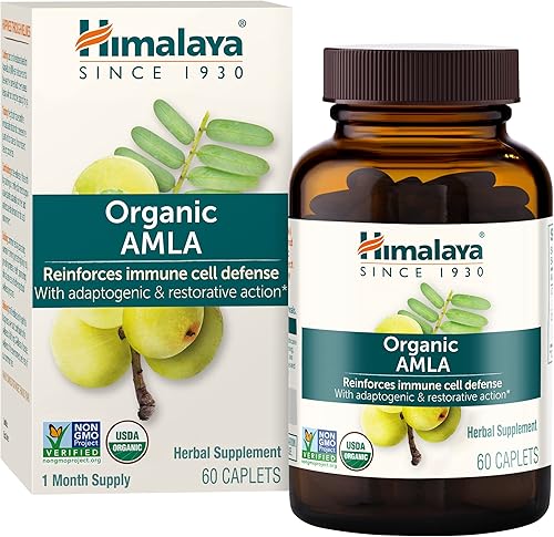 Himalaya Antioxidante natural orgánico Amla para apoyo inmunológico 60 cápsulas suministro de 1 mes Himalaya Antioxidante natural orgánico Amla para apoyo inmunológico 60 cápsulas suministro de 1 mes