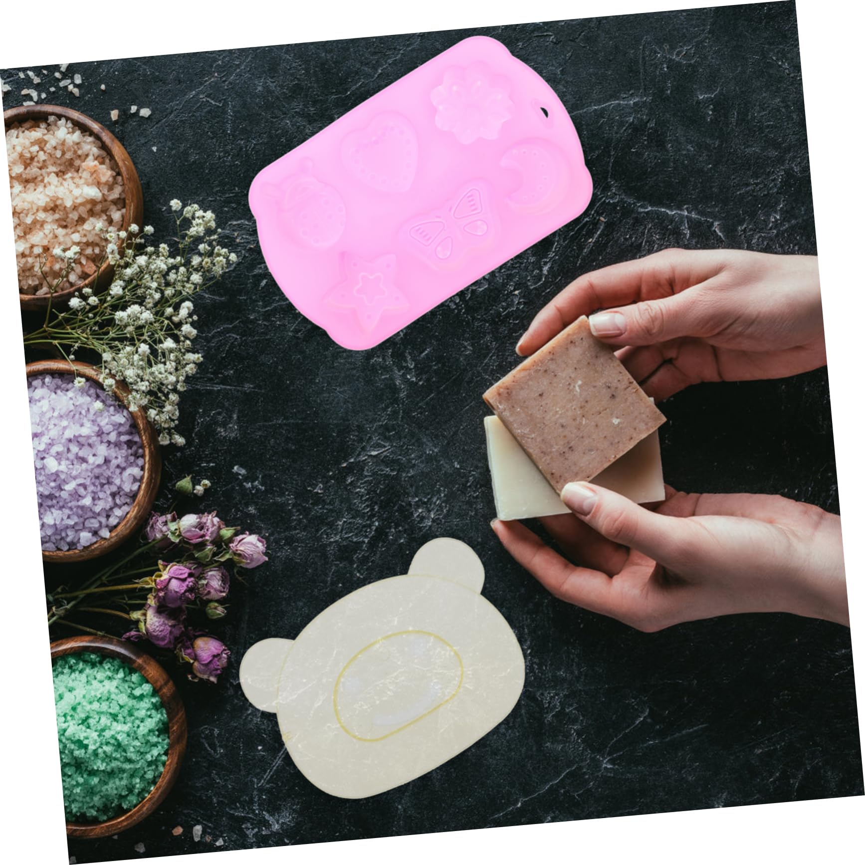 NUOBESTY 1set Kit Per La Creazione Di Sapone Fai Da Te Per Principianti Accessori Per Produzione Di Sapone Casa Varietà Di Forme e Colori Casual