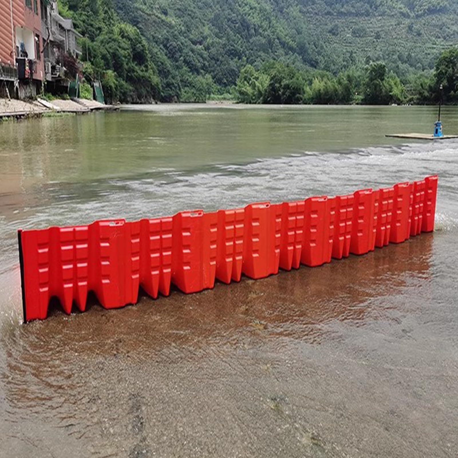 Barrera Contra Inundaciones Para Garaje - 90x100 Cm, Aleación De Aluminio, Reutilizable, Protección Puertas