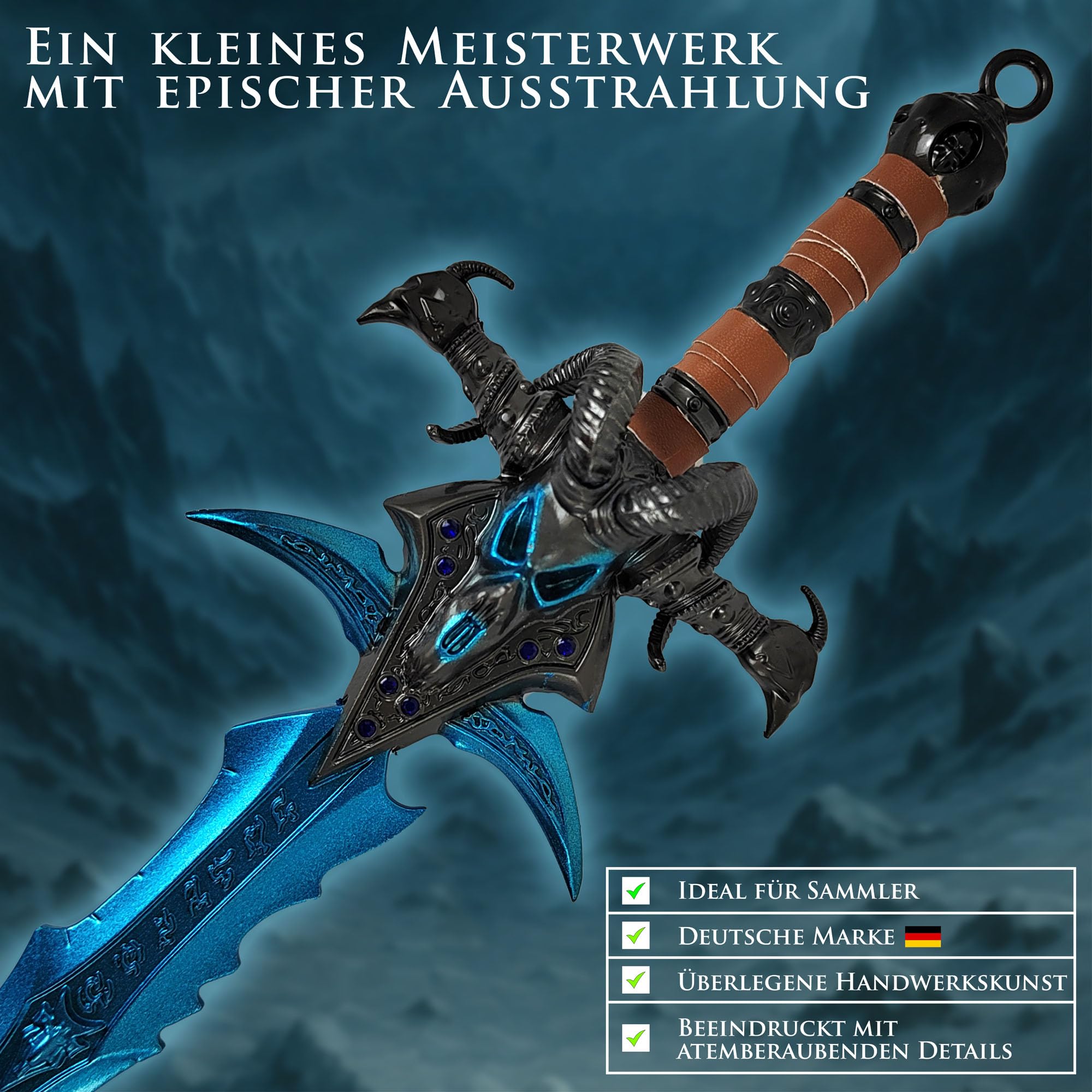 World of Warcraft Frostmourne Deluxe 30 cm Brieföffner Schwertform Basis Accessoire