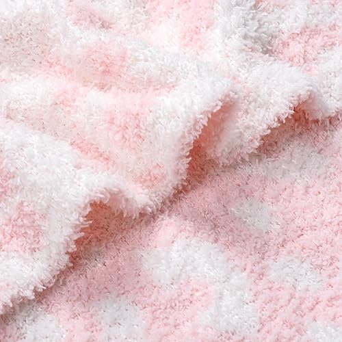 Miniatura 2 de Manta suave para bebé, acogedora manta para recién nacidos, guardería, niños, leopardo, 30 x 40 pulgadas, guepardo rosa