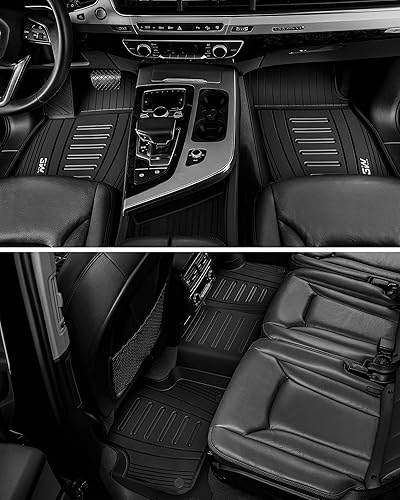 Miniatura 9 de 3W Alfombrillas para Audi Q7 2017-2024 y alfombrillas para automóvil Audi Q8 2019-2024, accesorios TPE para todo tipo de clima, revestimiento de