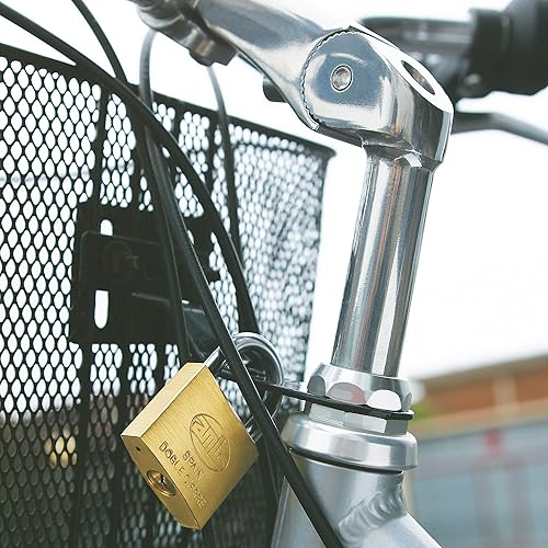 Miniatura 2 de Amig - 2107 Candado con Llaves Iguales Modelo 21  Arco de Latón y Acero  Anchura 2.362 in