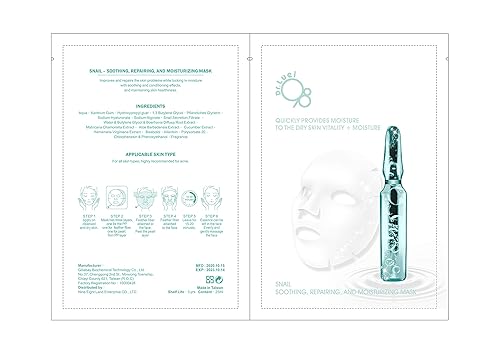 Miniatura 2 de 98 NINE Ocho LAND Sheet Máscara facial Hidratante Cuidado Hidratante Calma Belleza para todo tipo de piel  Paquete de 3 Caja de regalo