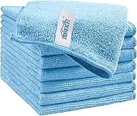 Vista 14 de HOMEXCEL Paño de limpieza de microfibra gris, paquete de 12 toallas premium de microfibra para autos, sin pelusa, sin rayones, altamente