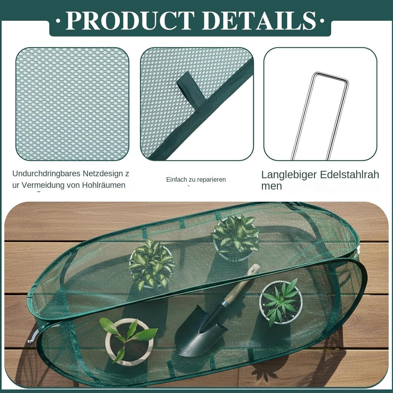 Cubierta para plantas, recinto reutilizable para animales, protección de plantas de animales, flores, frutas, tomates, arándanos, arbustos, patio, invernadero, verduras