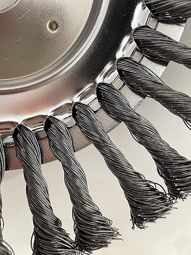 Miniatura 3 de Kit de cuchillas de acero irrompibles de 8 pulgadas, kit de cepillo de alambre para malezas, con kit adaptador de cuchilla para desbrozadoras