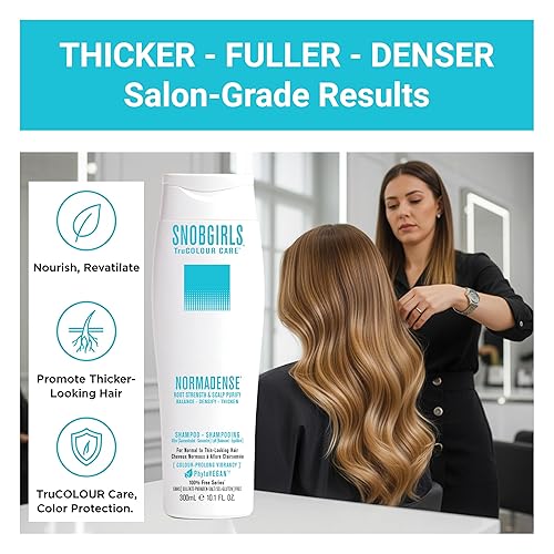 Miniatura 3 de Champú de biotina para cabello fino y fino – Fórmula vegana voluminizadora y fortalecedora con aceite de argán, niacinamida y ceramidas – Limpiador