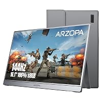 ARZOPA Monitor Gaming Portatile 16,1" 144 Hz FHD 1080P, 106% sRGB