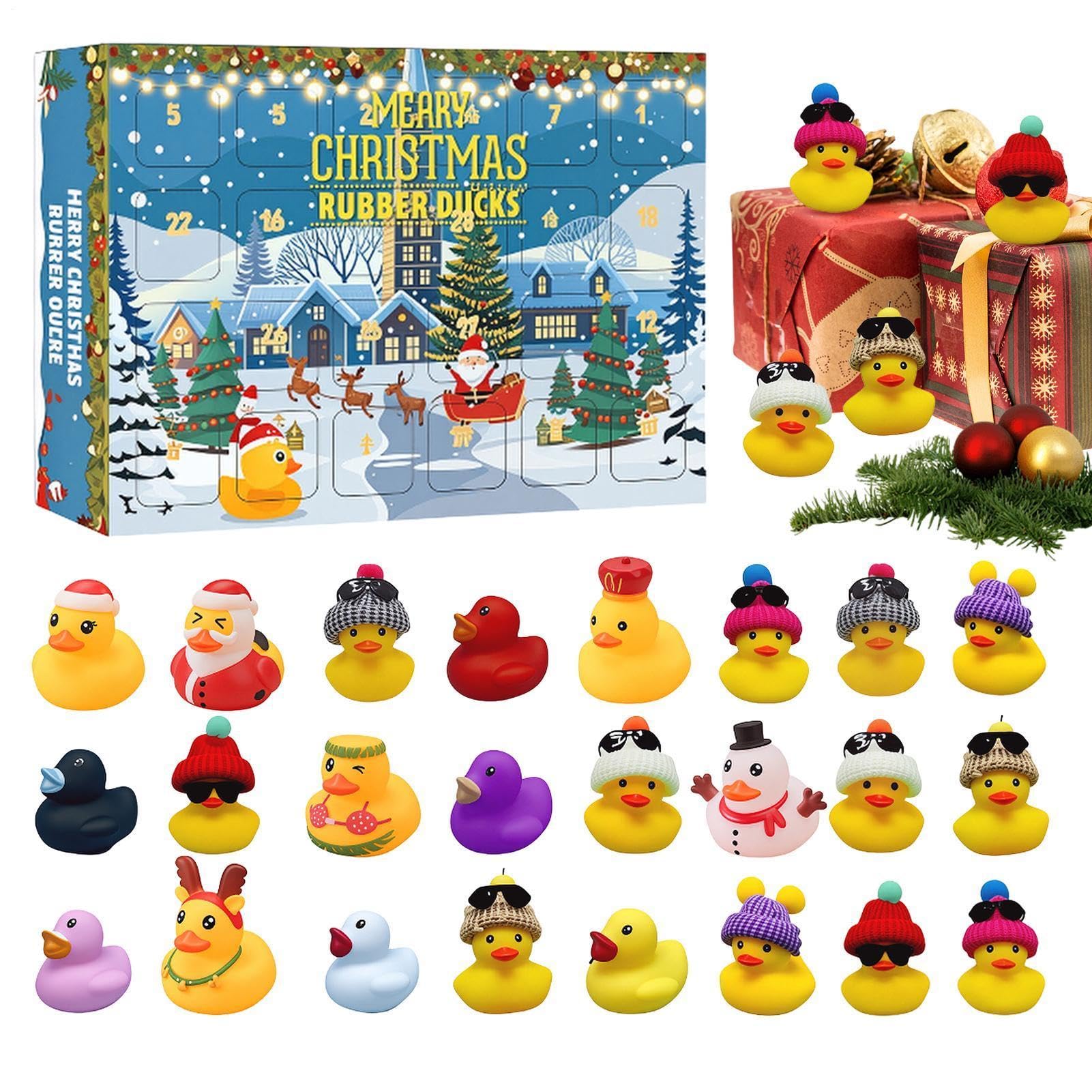 2026 Rubber Duck Advent Calendars, 24 Days Christmas Countdown
