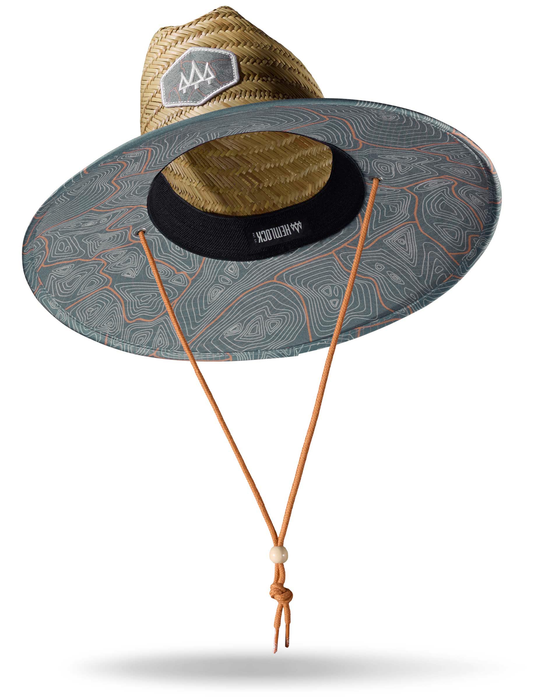 Straw Hat for Men & Women | Lifeguard Hat, Beach Hat & Sun Hat | UPF 50+ Wide Brim for Sun Protection | One Size | Hemlock X-Large-3X-Large Nomad Blue
