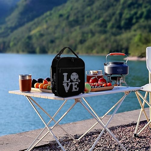 Miniatura 8 de Ping Pong Love Insulated Lunch Bag for Women Men Reusable Lunch Box Tote Bag for Work Travel