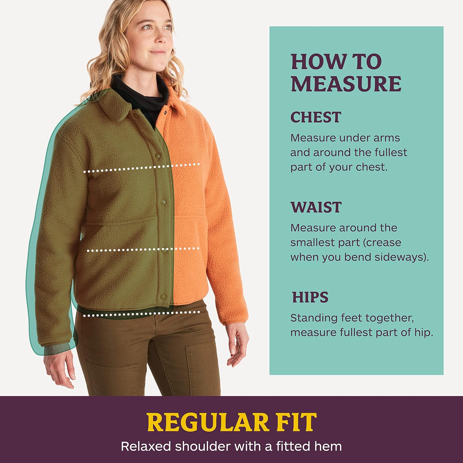 MARMOT Womens Aros Fleece Jacket Button Closure