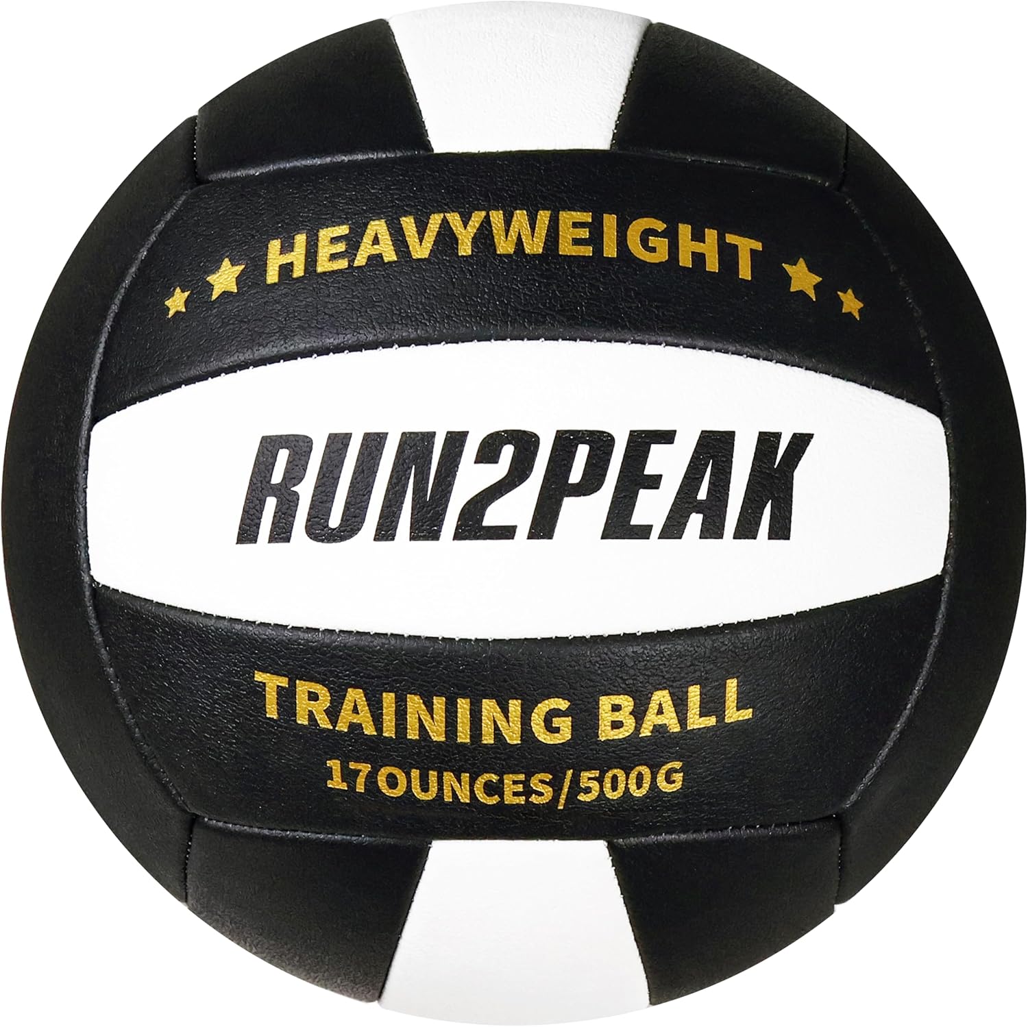 RUN2PEAK Setter Training Volleyball Official Size 5 Volleyballs Heavy Weight Ball PU Practice Volley Balls for Indoor Rebounder Equipment Setters Weighted Volleyball Setting Trainer