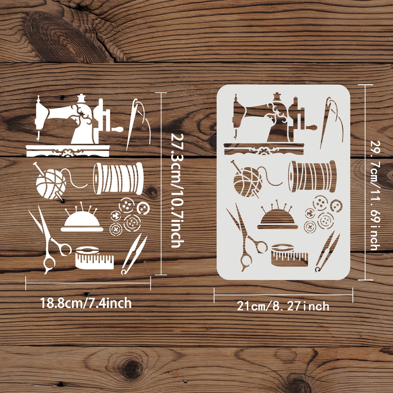 5 PCS Tractors Stencil With 1 Pc Plastic Paint Brush 5 Sizes Tractors Pattern Painting Stencils Plastic Tractor Vehicles Decoration Template Diy Making