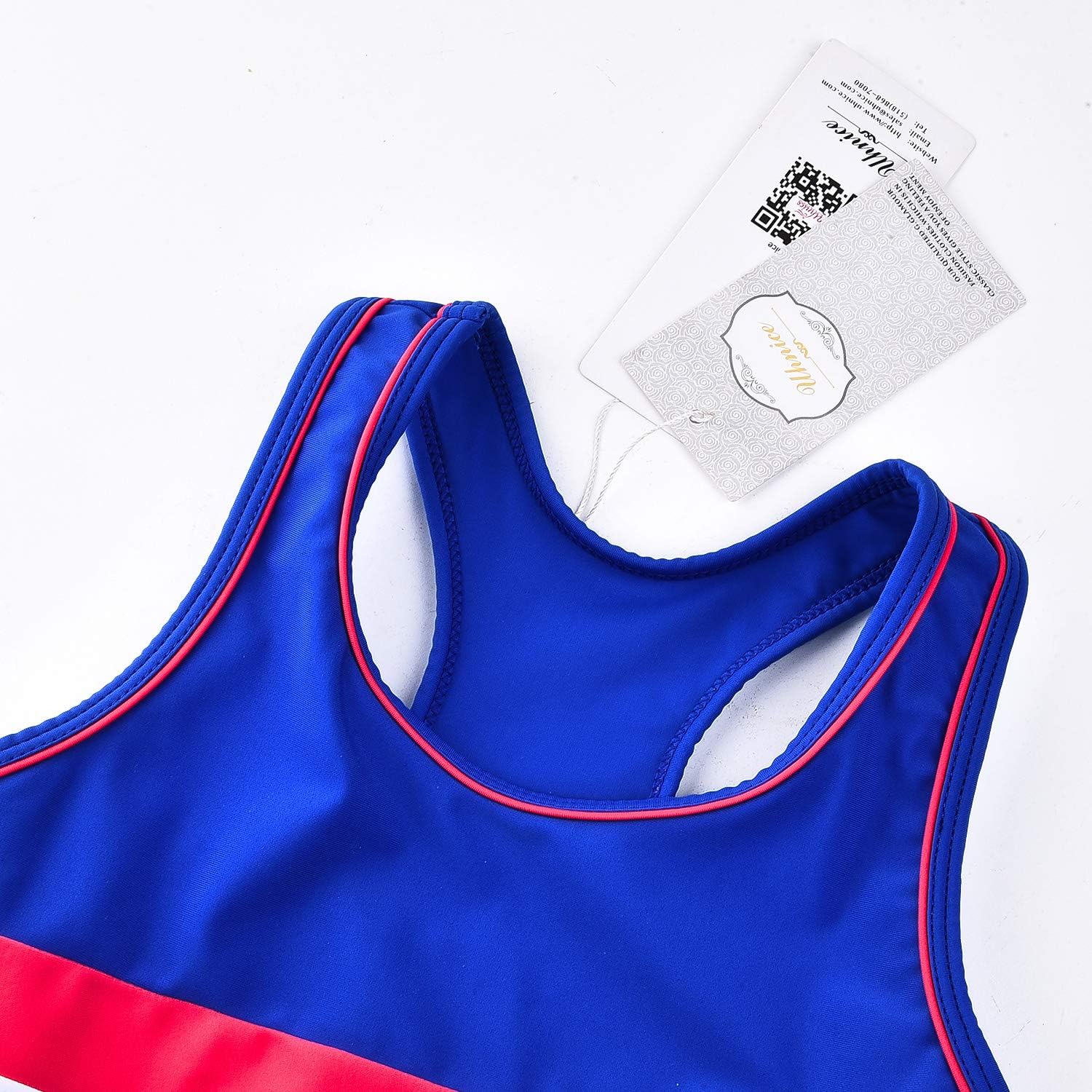 Uhnice ガールズ 水着 ツーピース タンキニ 水着 ボーイショーツ付き