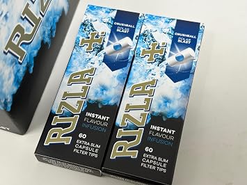 Rizla Polar Blast Crushball Filter Tips – 24 Packs – The Iconic Brand Since 1796