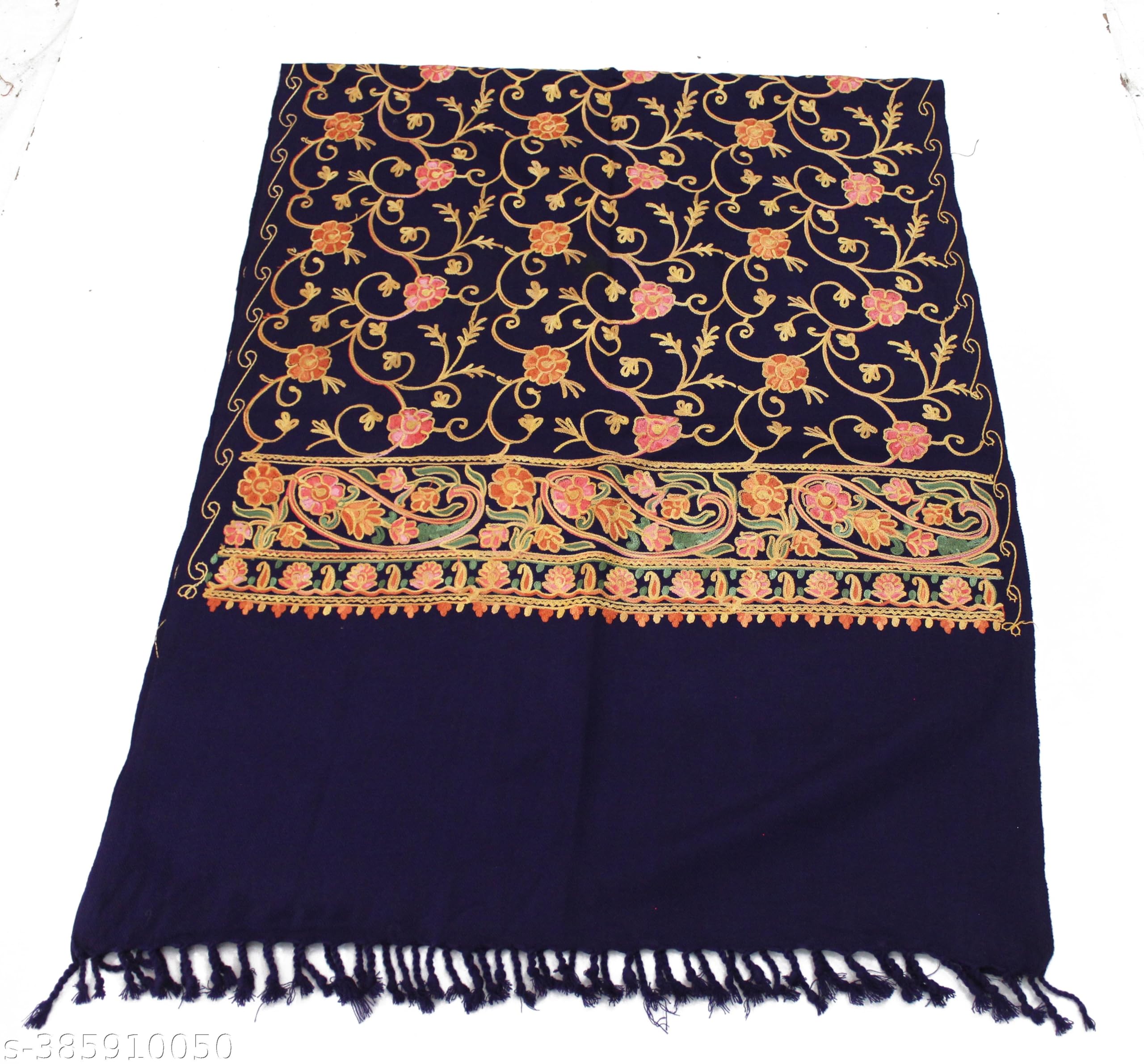 Floral Printed Fringed Shawl for Women, 100% Cotton, 80x 30 inch-image-32