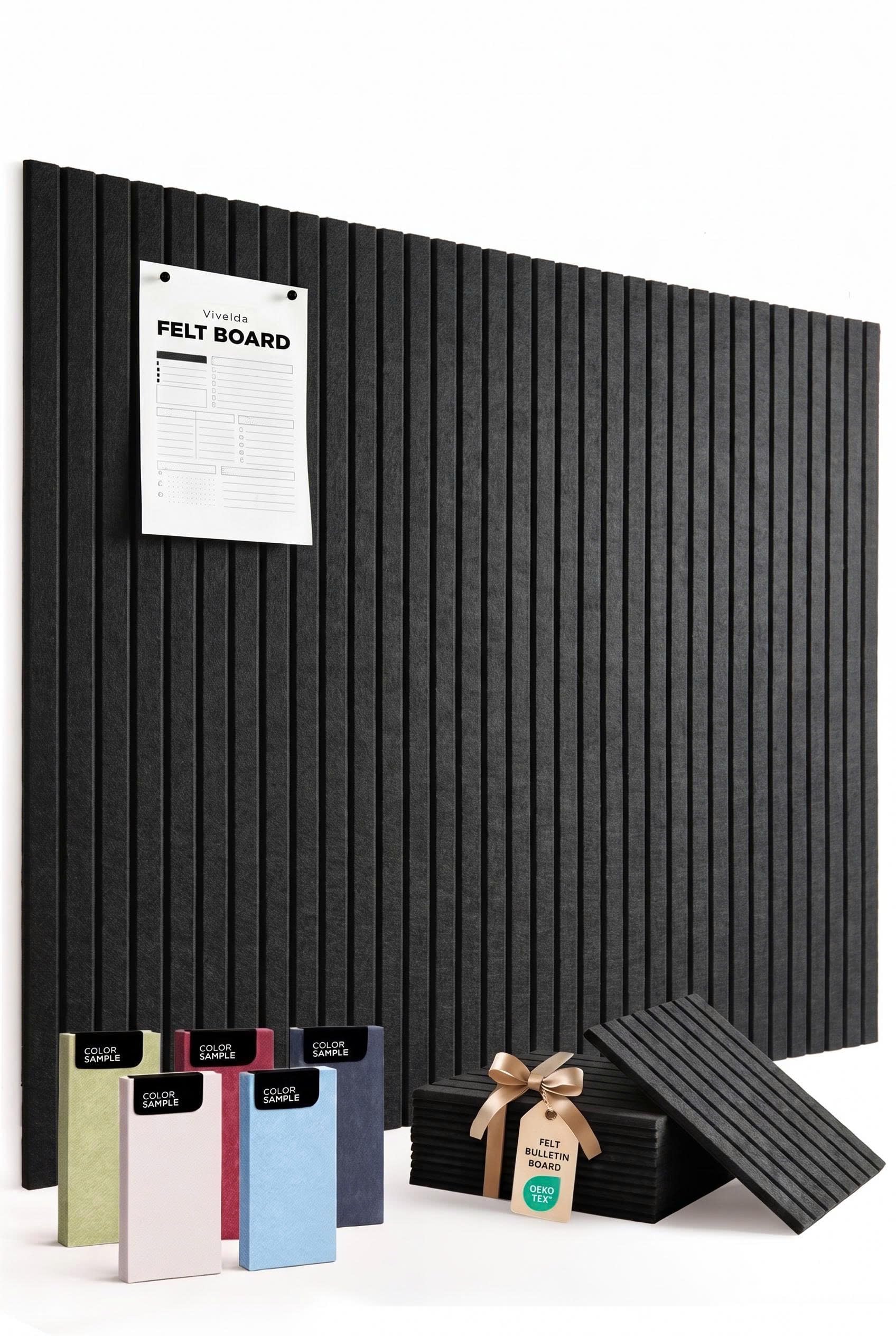 VIVELDA Large Felt Bulletin Board 48x36