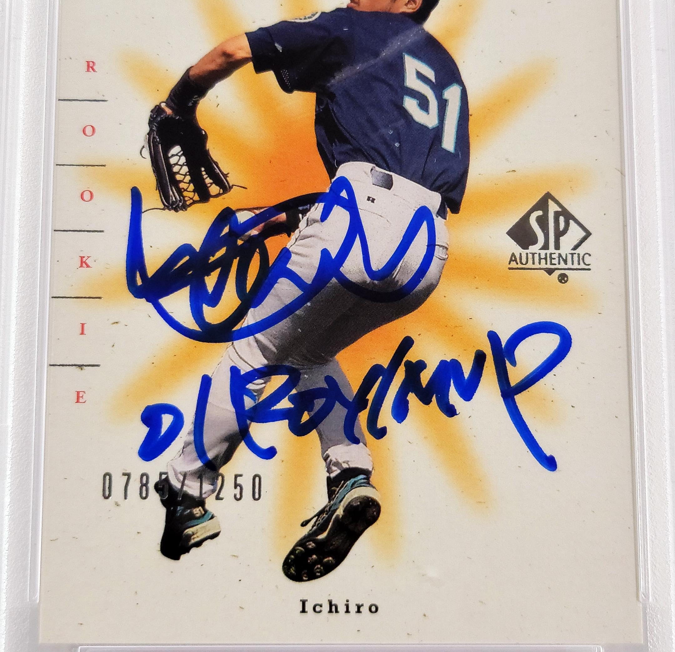 スポーツ選手 ICHIRO AUTOGRAPH CARD ICHIRO SUZUKI LIMITED EDITION ROOKIE YEAR AUTOGRAPHED FRAMED