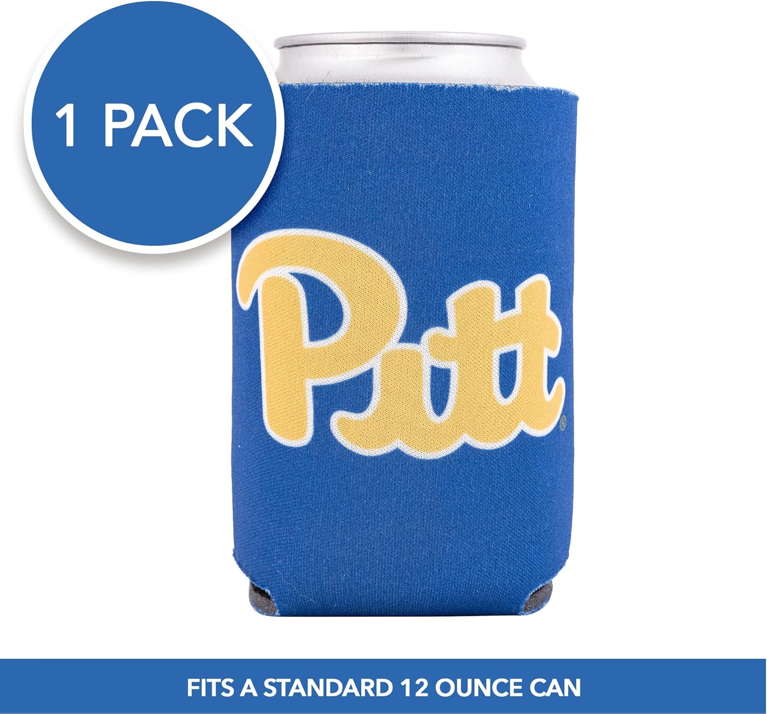 Desert Cactus University of Pittsburgh Can Insulator Panthers Pitt Beverage Cooler 1 Pack Foam 12oz Can Holder Single Sided (Design A) - Image 2