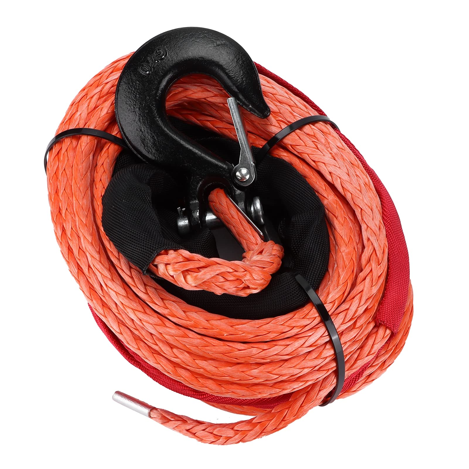 Longzhuo Corda Sintetica 3/8 Pollici x 30m 23000 Libbre per 4WD, ATV, UTV, SUV, Camion, Barche