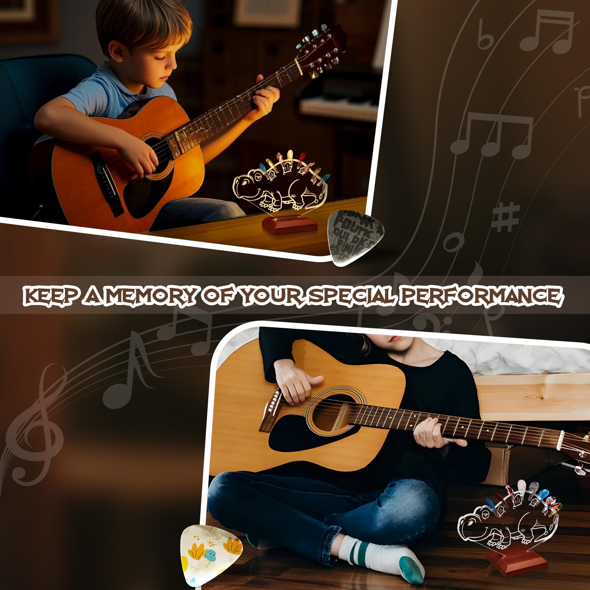 CoolGift Mart Light Up Guitar Pick Holder - Image 2