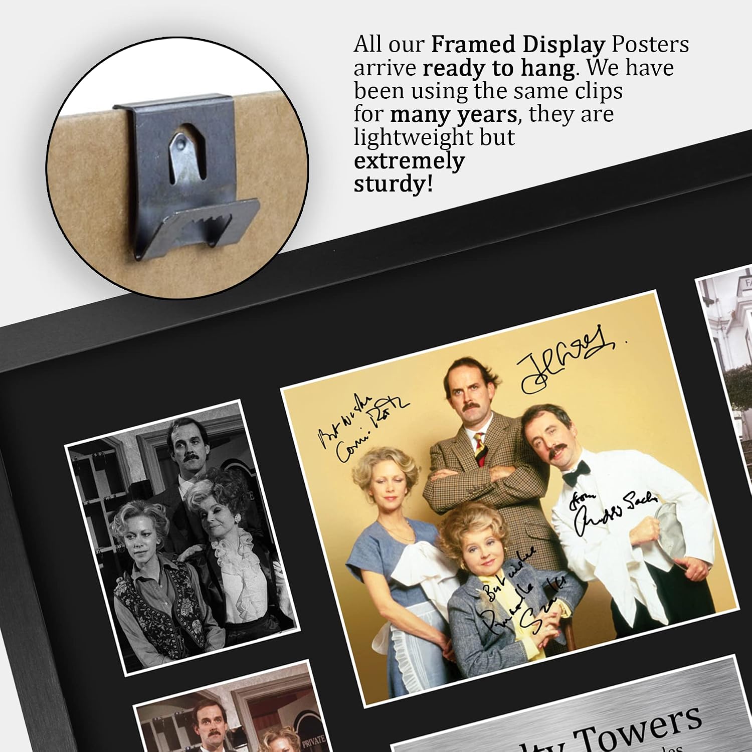 HWC Trading Fawlty Towers John Cleese 16 x 12 inch (A3) Printed Gifts Signed Autograph Picture for TV Memorabilia Fans - 16" x 12" Framed