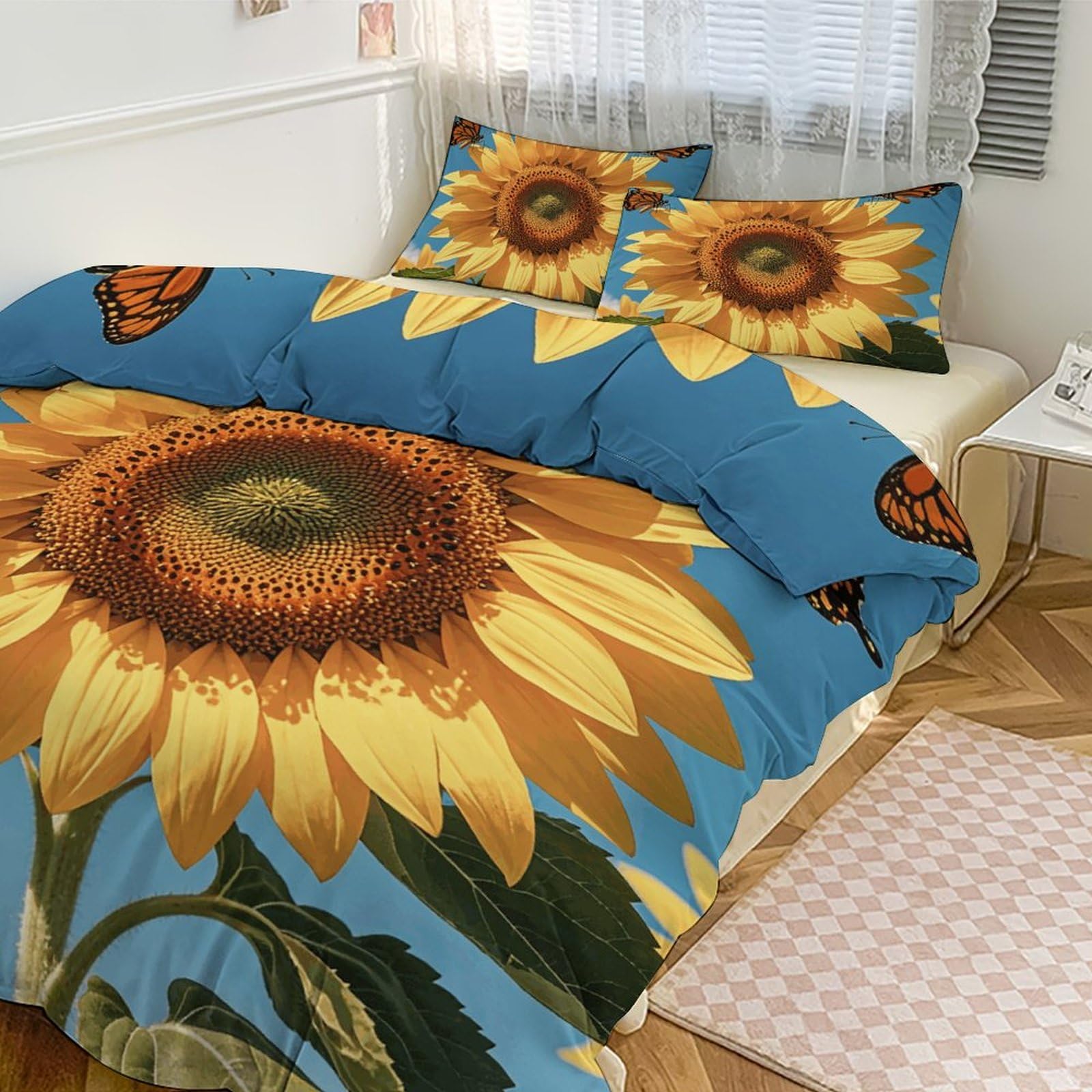 Couette pour grand lit épaisse au design floral de haute qualité pour maison
