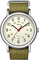 Men's Weekender T2N651 White Nylon Analog Quartz Fashion Watch