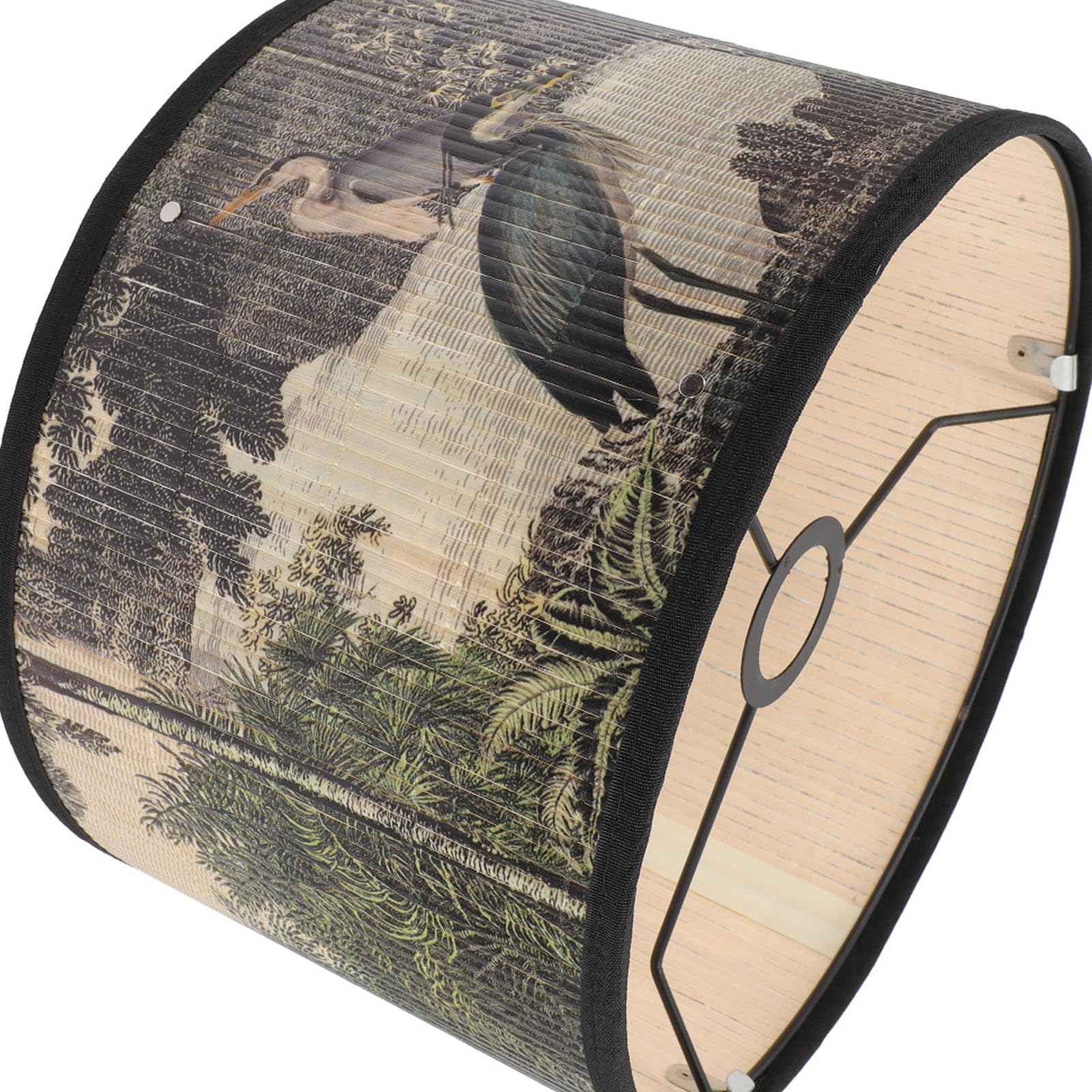 Paralume 12 Pollici in Bambù per Lampada a Sospensione Decorazione Naturale e Calda per Casa e Ufficio Coprilampada Durevole Installazione Semplice