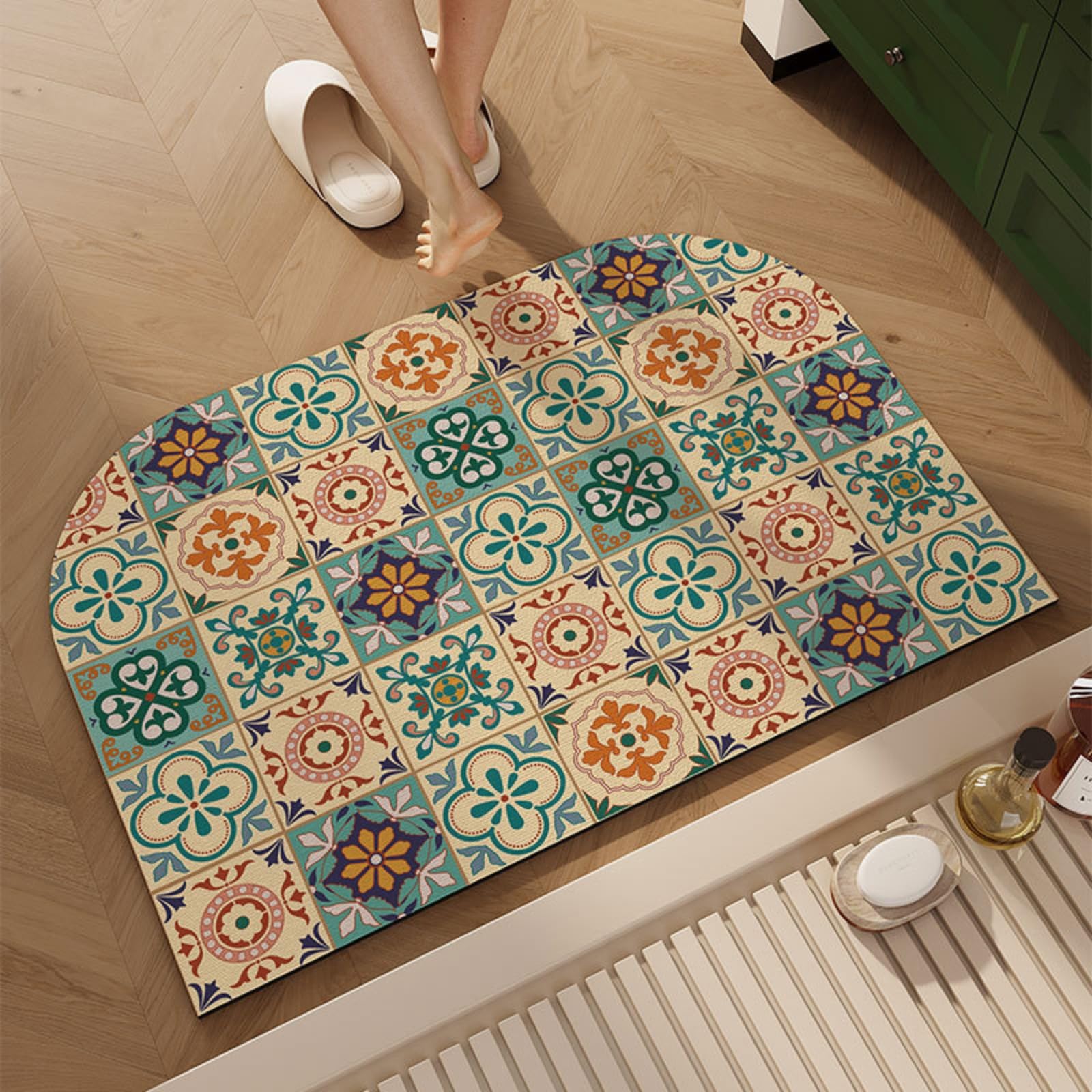 Tapis en terre de diatomée coloré 40x60 | L'élégance naturelle sous vos pieds