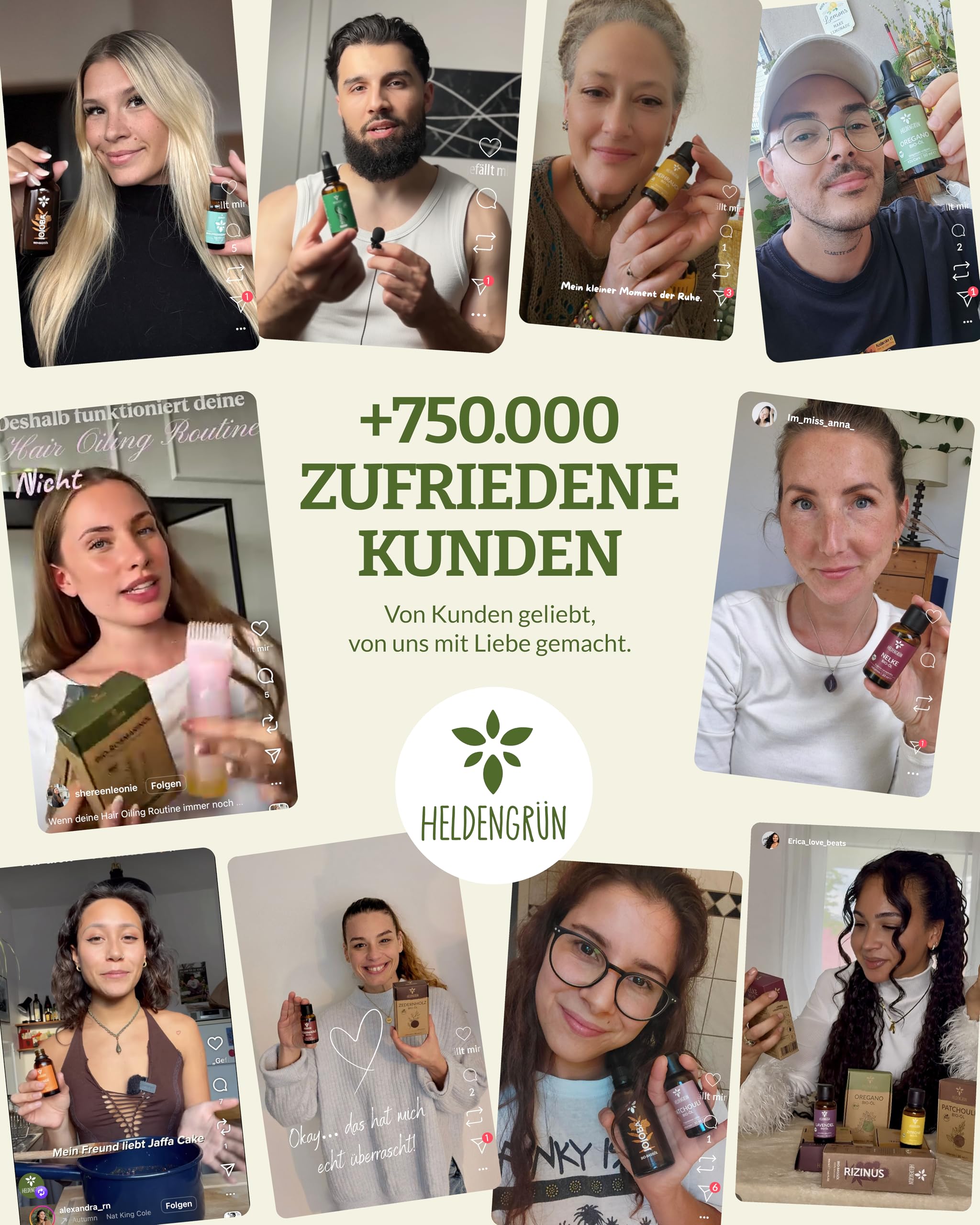 Heldengrün BIO Saunaaufguss Set 3er Duftmix mit ätherischen Bio-Ölen 60 Anwendungen Sauna Konzentrat