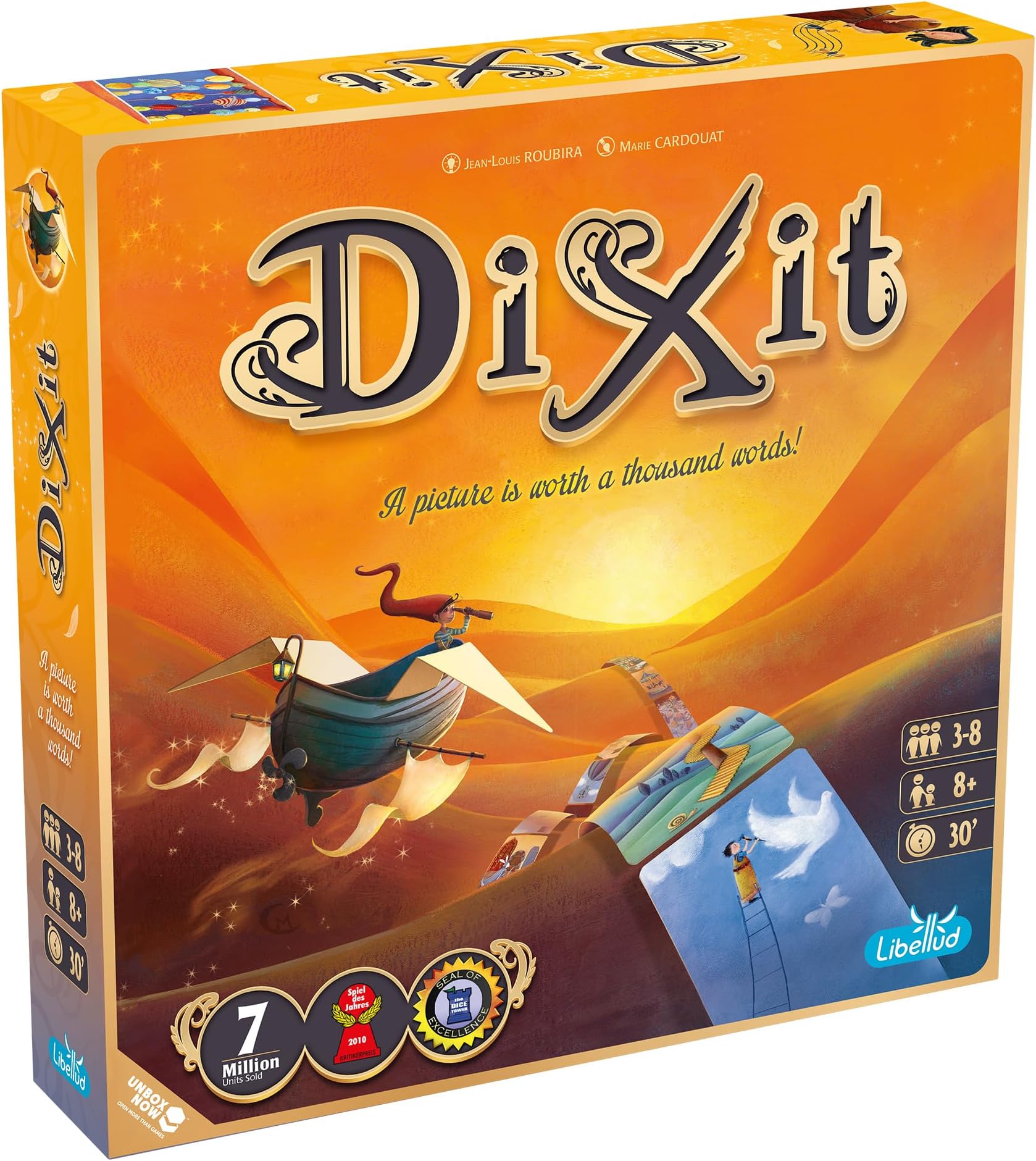 Asmodee Dixit Board Game (2021 Refresh) - The Award-Winning Game of Imagination, Creativity and Storytelling, Family Fun for Kids & Adults, Ages 8+, 3-6 Players, 30 Minute Playtime