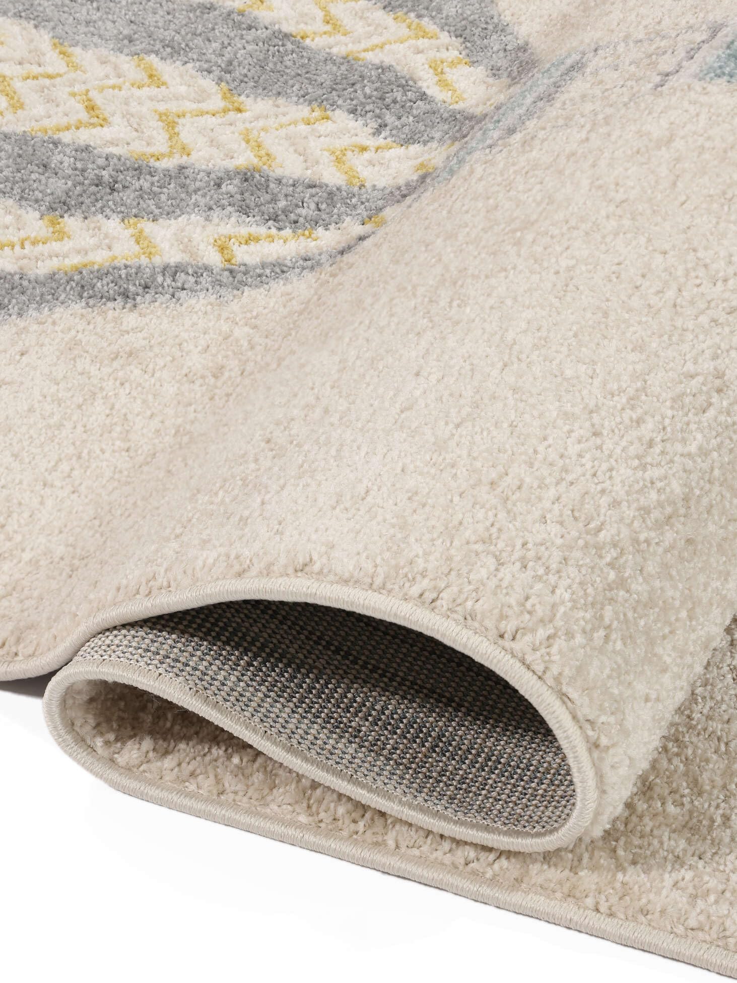 RugVista Balloon Ride, Tappeto per bambini, Moderni Bambini, 100 x 160 cm, Rettangolare, Pelo medio, Cameretta, Lavabile solo a secco, Senza sostanze chimiche pericolose, Beige/Blu