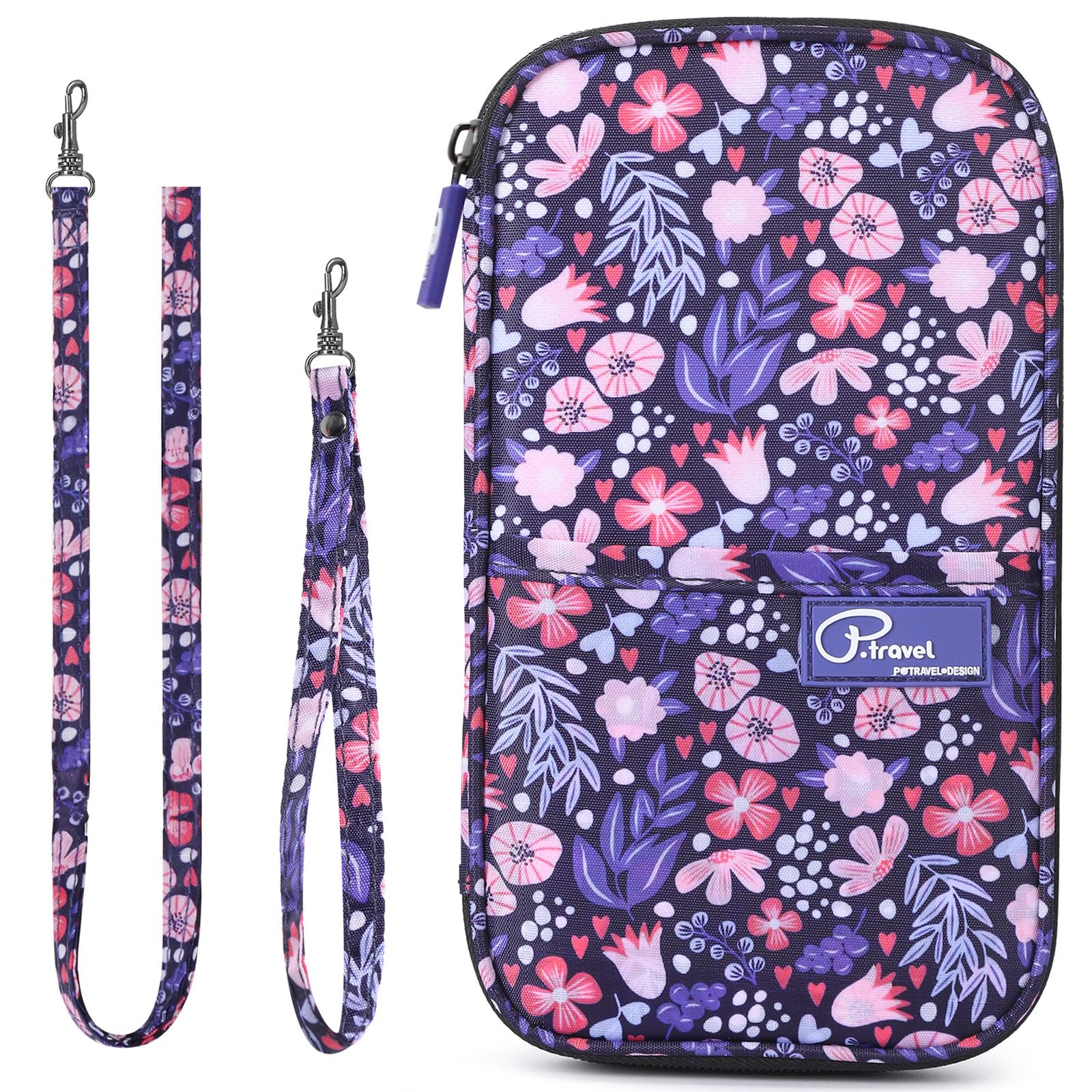 VanFn RFID Passport Holder, Family Travel Wallet with Multiple Pockets