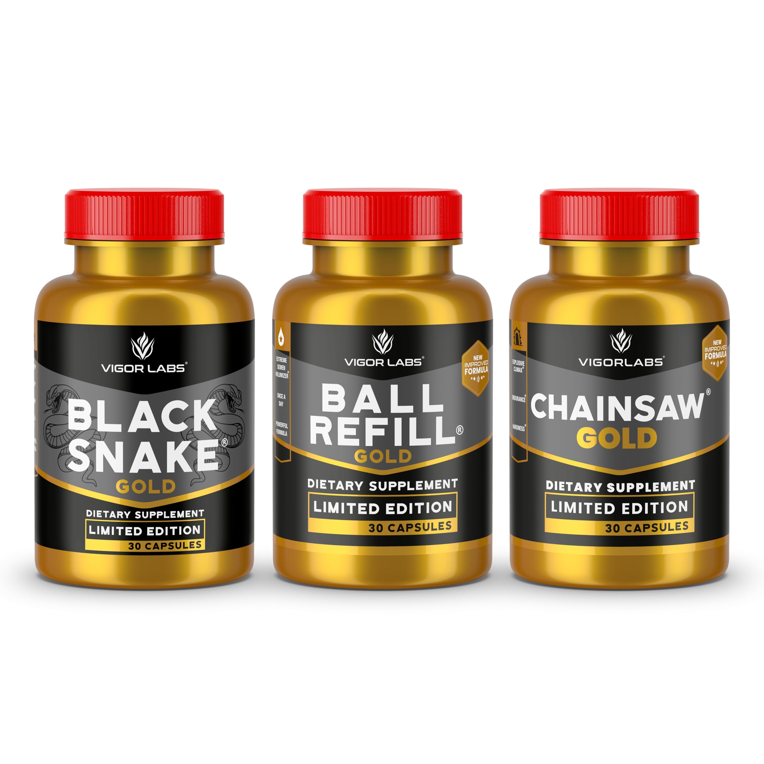 Amazon.com: Vigor Labs' Gold Stack, Limited Edition. Triple Stack