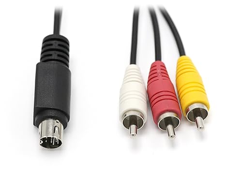 Miniatura 3 de Cable DIN de audio y video de 10 pines, no cable S-video, 12 pies, compuesto RCA, compatible con DIRECTV AT&T H25, C31, C41, C41-W, C51, C61, C61-K