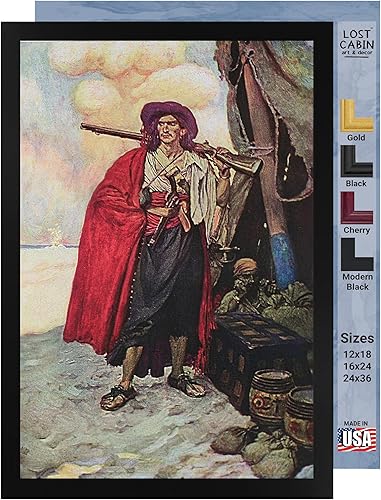 Lost Cabin Buccaneer of the Caribbean de Howard Pyle Impresión sin marco Reproducción de pinturas de obras de arte finas Póster decorativo