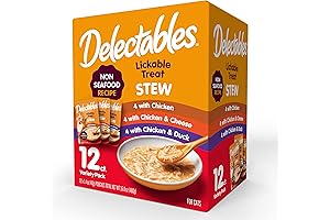 12-Pack Delectable Non-Seafood Stew Cat Treat Variety Pack