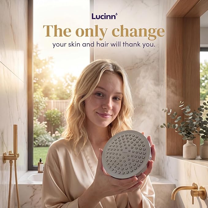 Lucinn Pro Regadera Filtrada - Elimina 99% Cloro y Metales Pesados miniatura 2